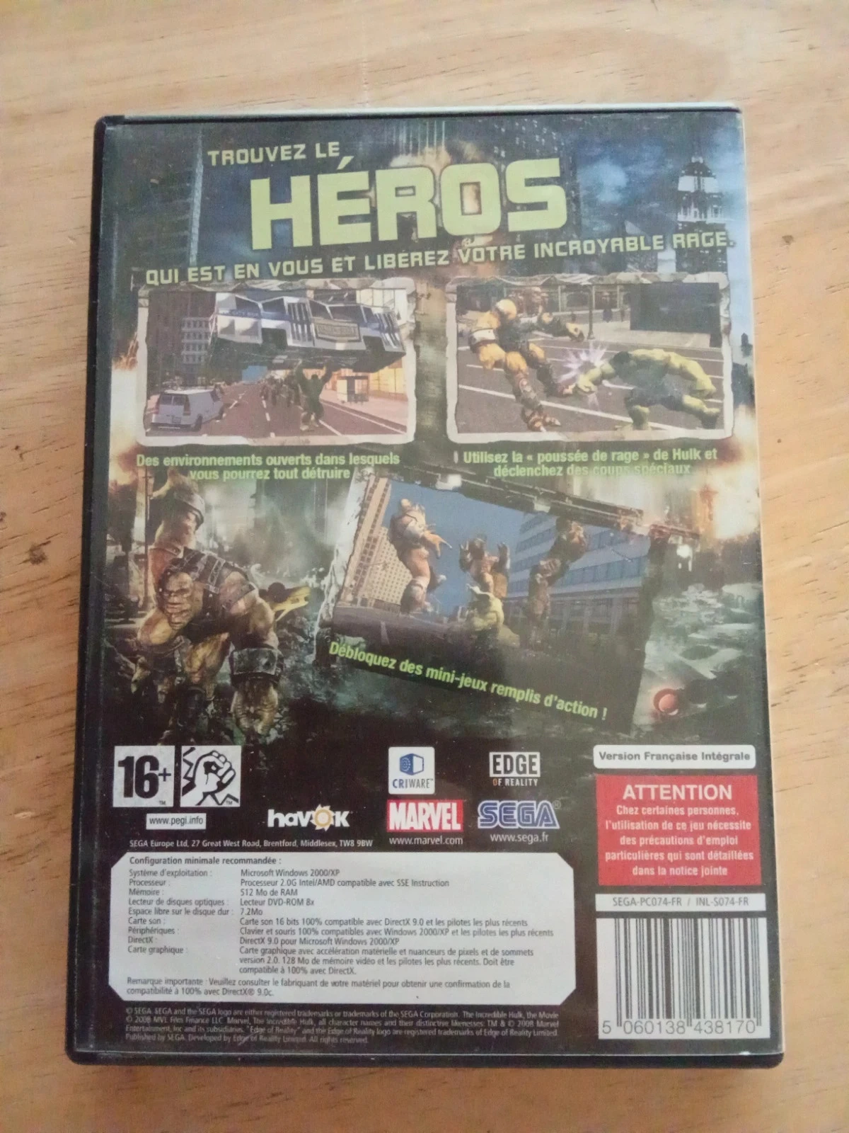 [Retrogaming] L'incroyable Hulk – photo 4